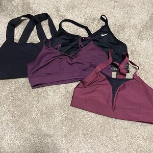 Four sports bras - M - Alo Nike Underarmour Lululemon